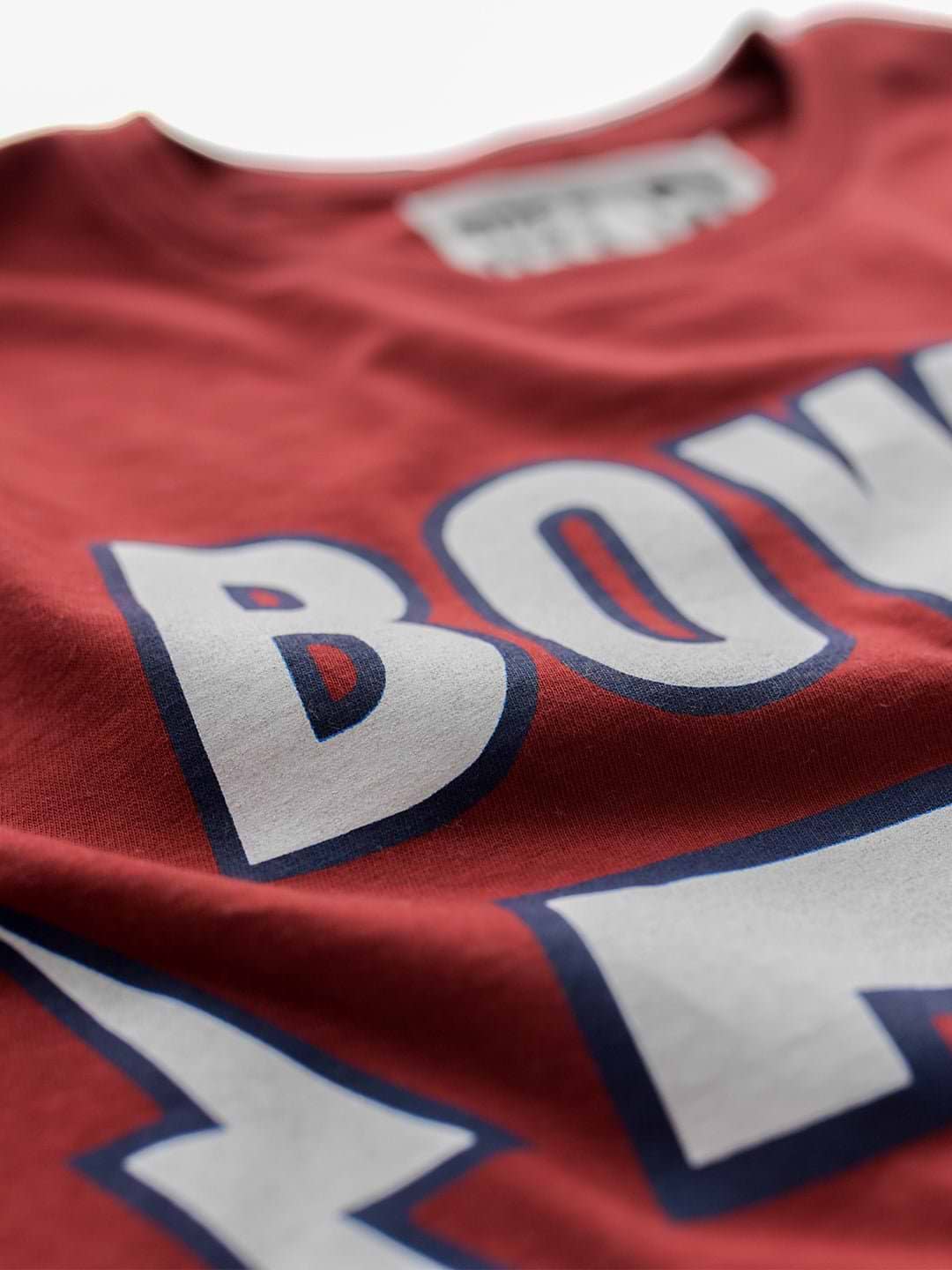 David Bowie '74 Cardinal Tee - Roots of Fight Canada