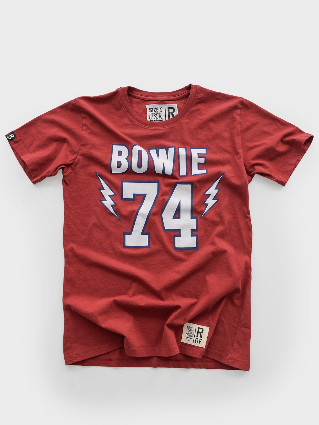 David Bowie '74 Cardinal Tee - Roots of Fight Canada