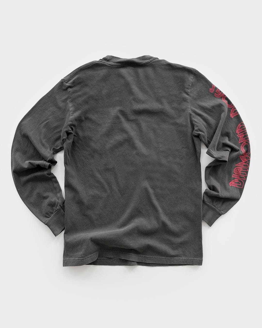 David Bowie Diamond Dogs Charcoal Long Sleeve Tee - Roots of Fight Canada