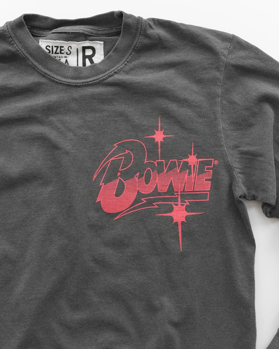 David Bowie Diamond Dogs Charcoal Long Sleeve Tee - Roots of Fight Canada