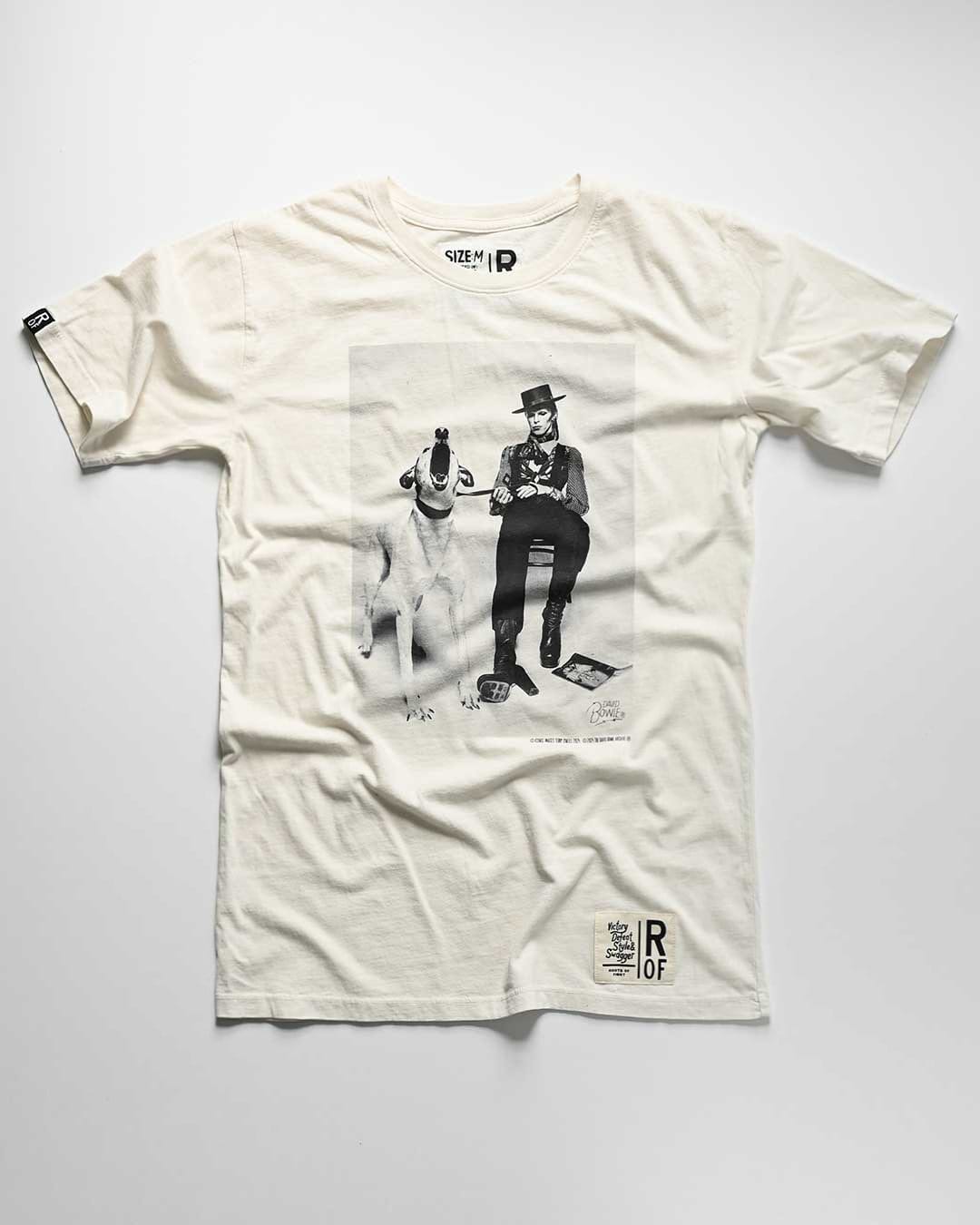 David Bowie Diamond Dogs Photo White Tee - Roots of Fight Canada
