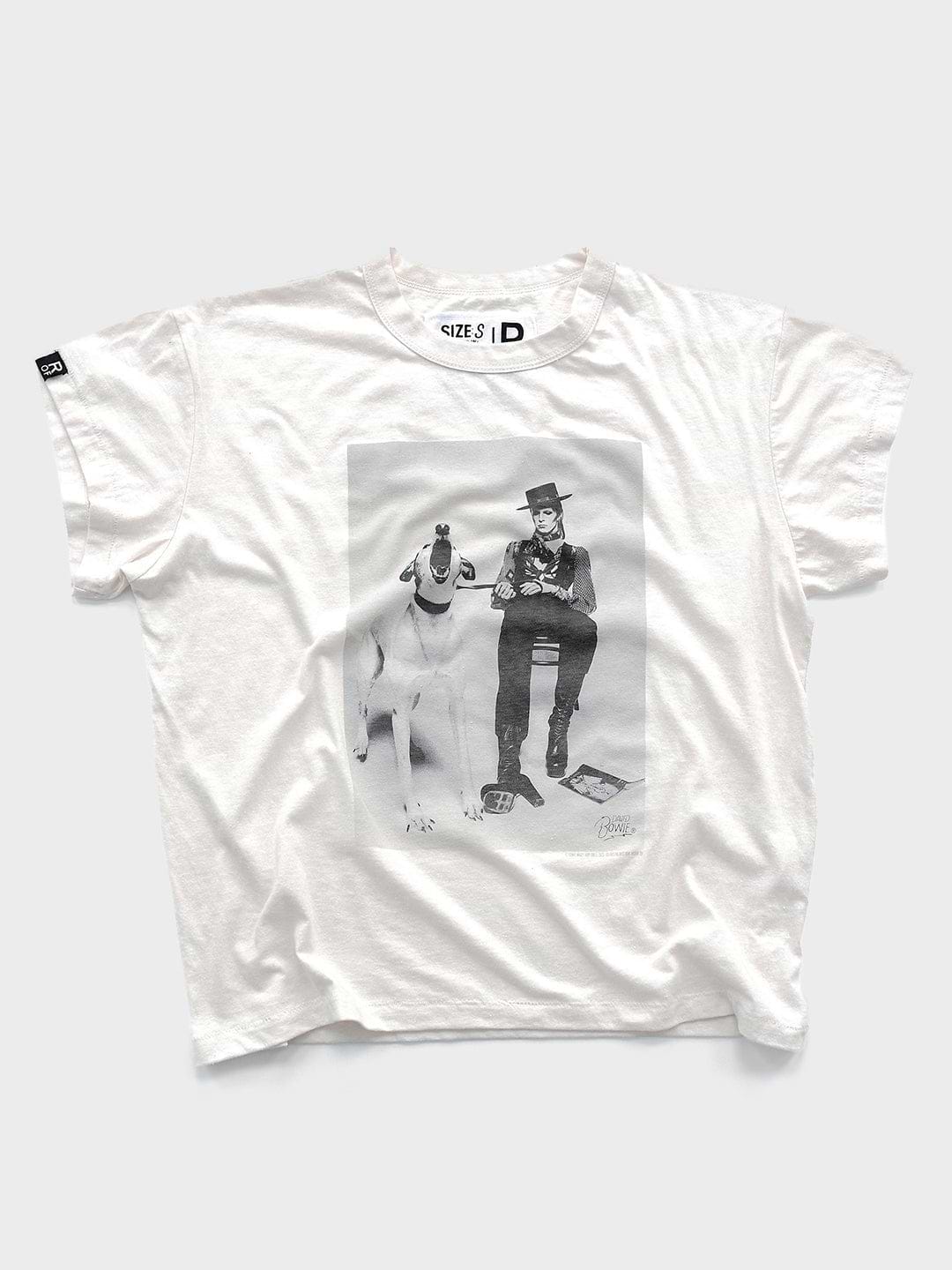 David Bowie Diamond Dogs Photo White Women's Tee - Roots of Fight Canada