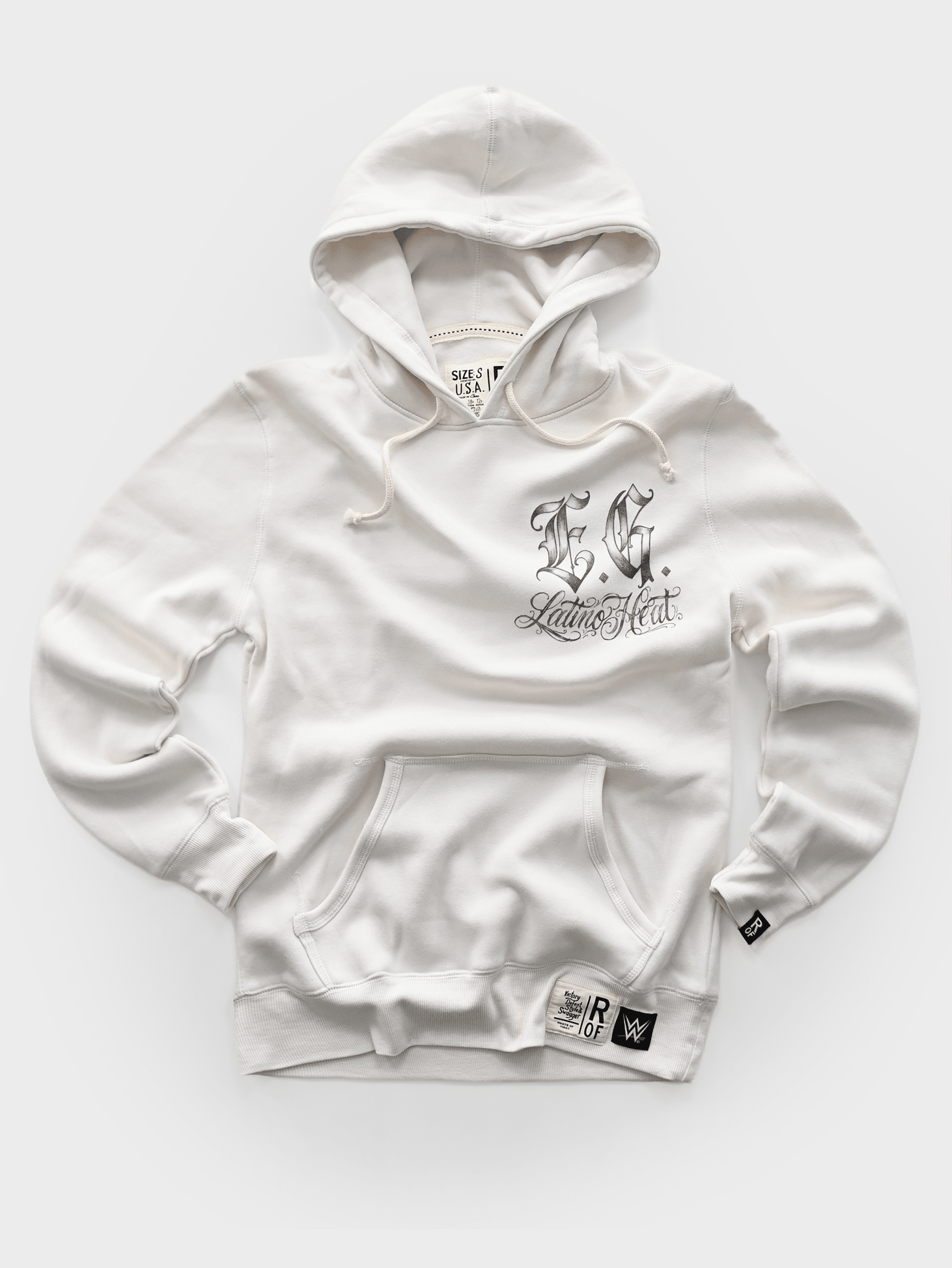 Eddie Guerrero Latino Heat White PO Hoody - Roots of Fight Canada