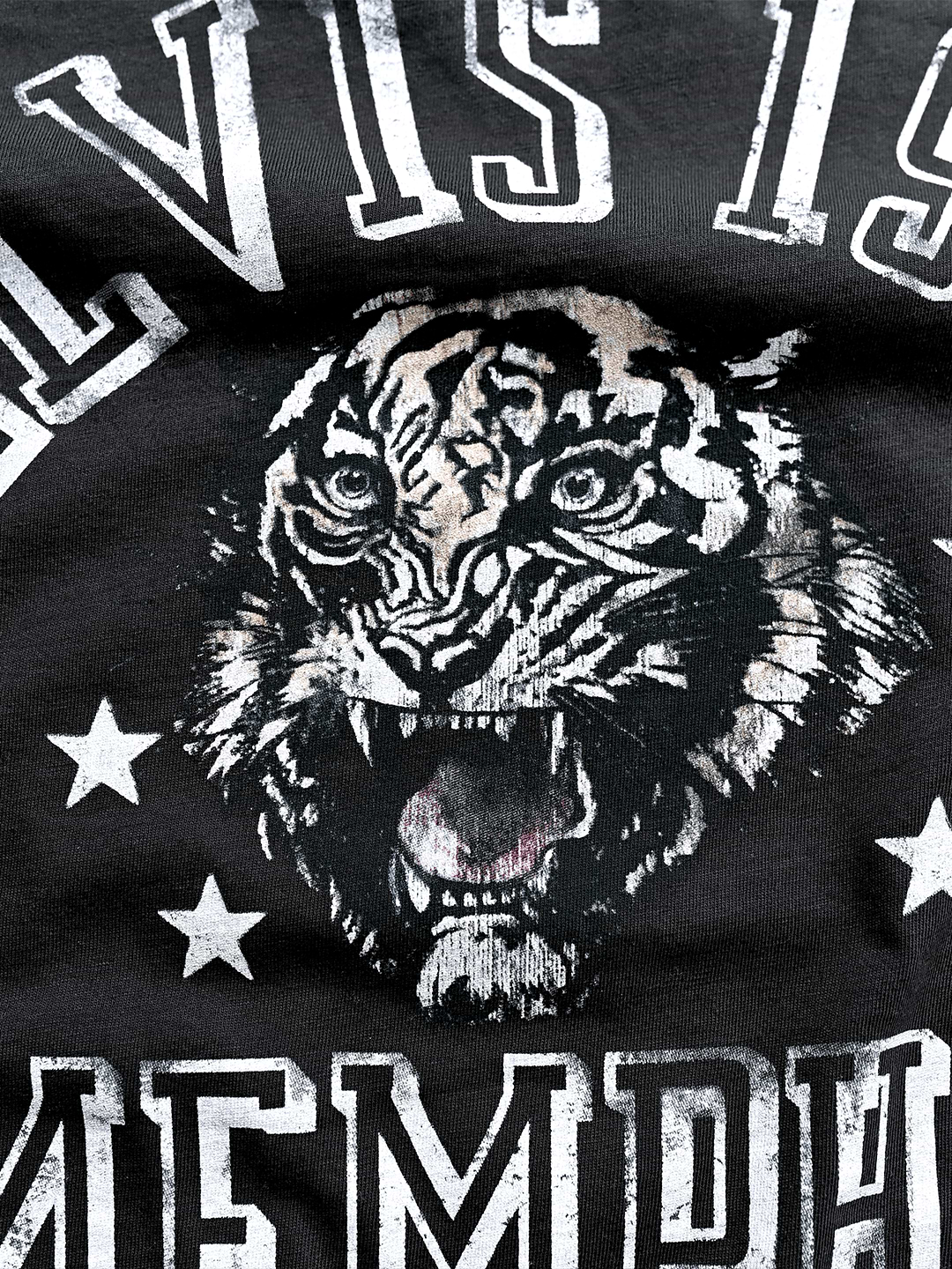 Elvis 1957 Tiger Black Tee - Roots of Fight Canada