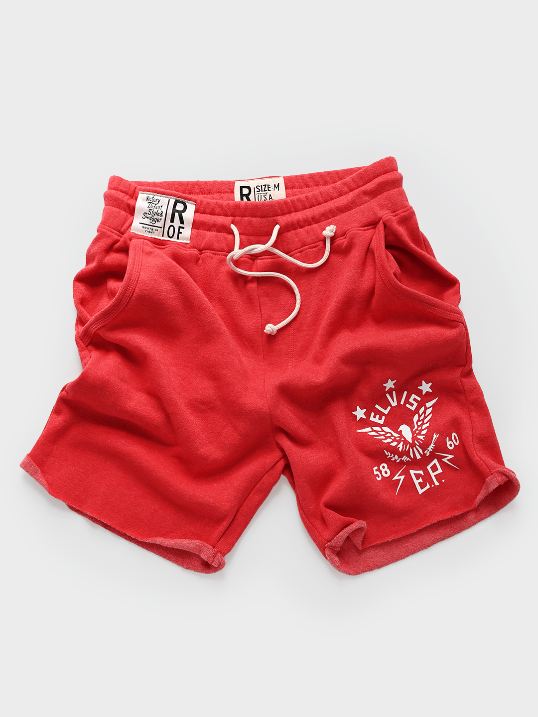 Elvis 1958 Army Red Shorts - Roots of Fight Canada