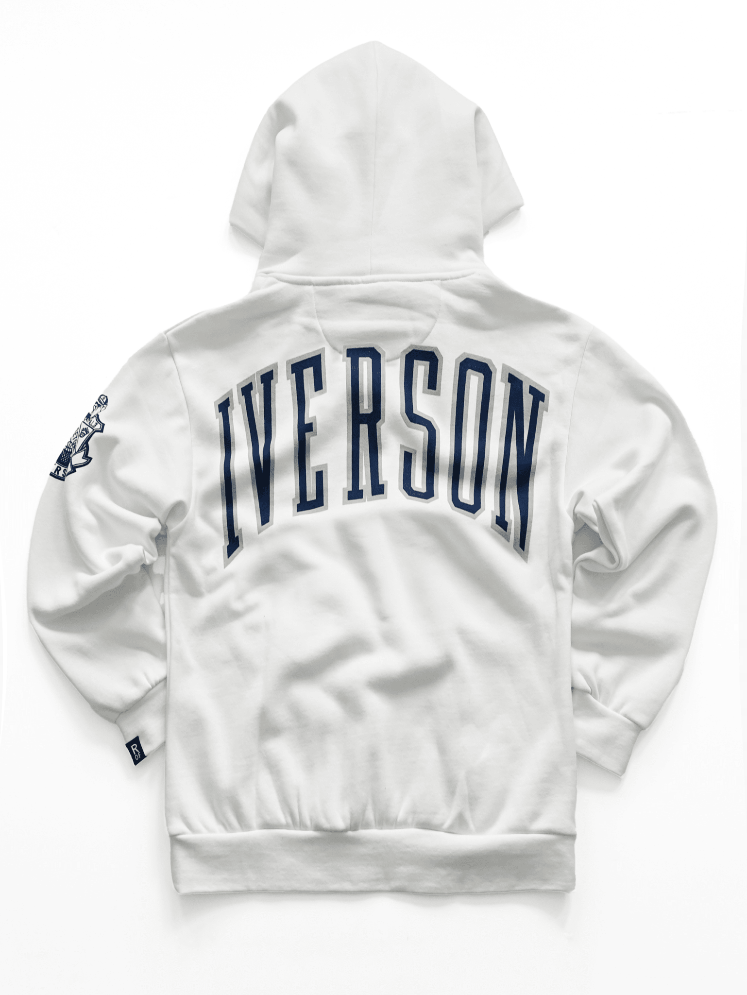 GU - Allen Iverson Hoyas White Heavyweight PO Hoody - Roots of Fight Canada