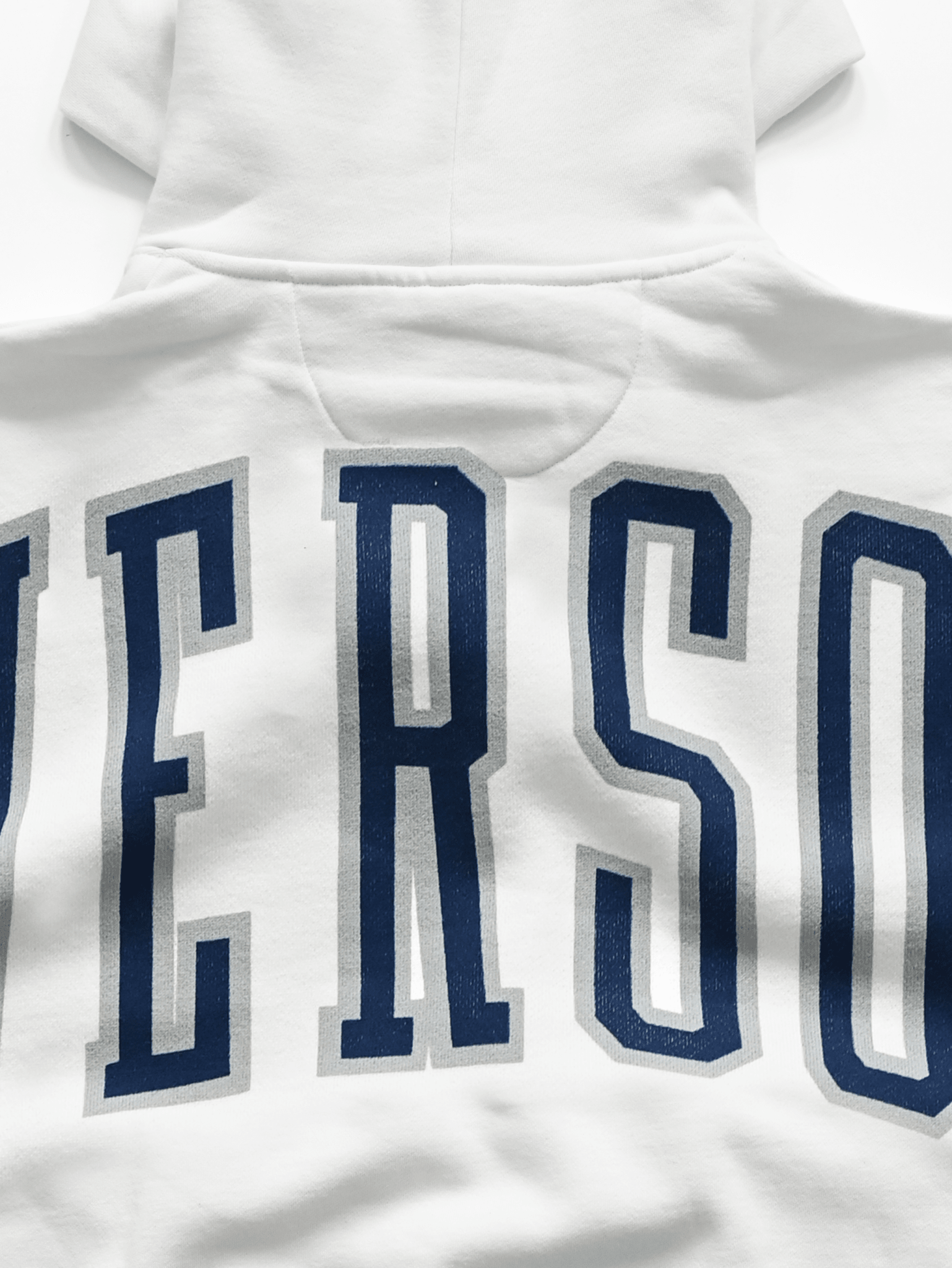 GU - Allen Iverson Hoyas White Heavyweight PO Hoody - Roots of Fight Canada
