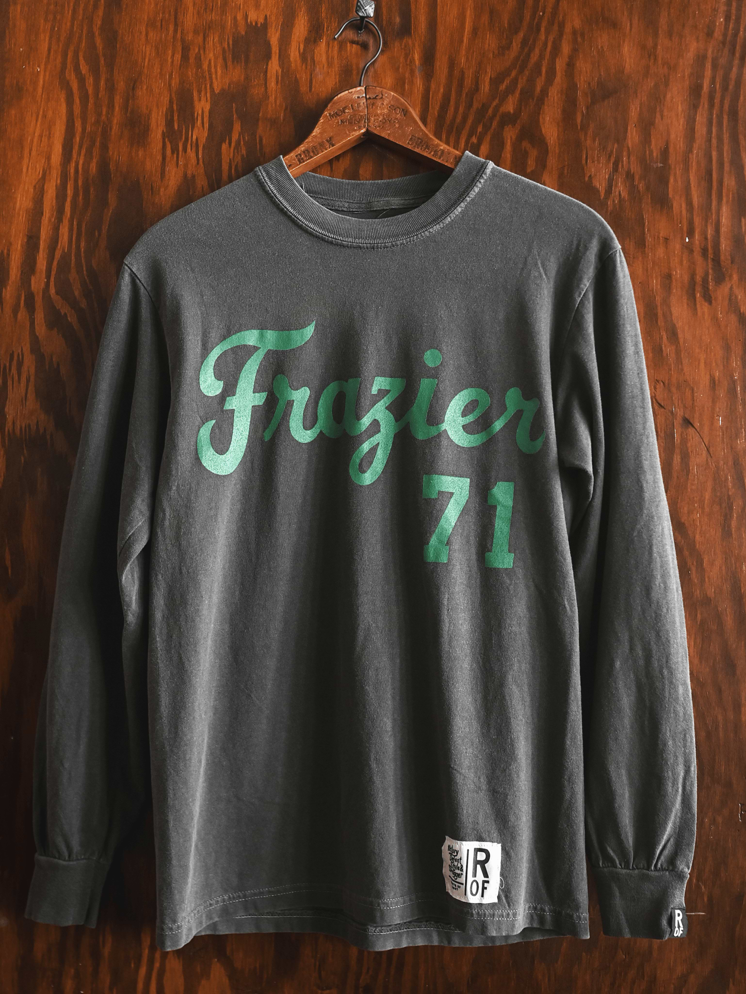 Joe Frazier FOTC '71 Charcoal Long Sleeve Tee - Roots of Fight Canada