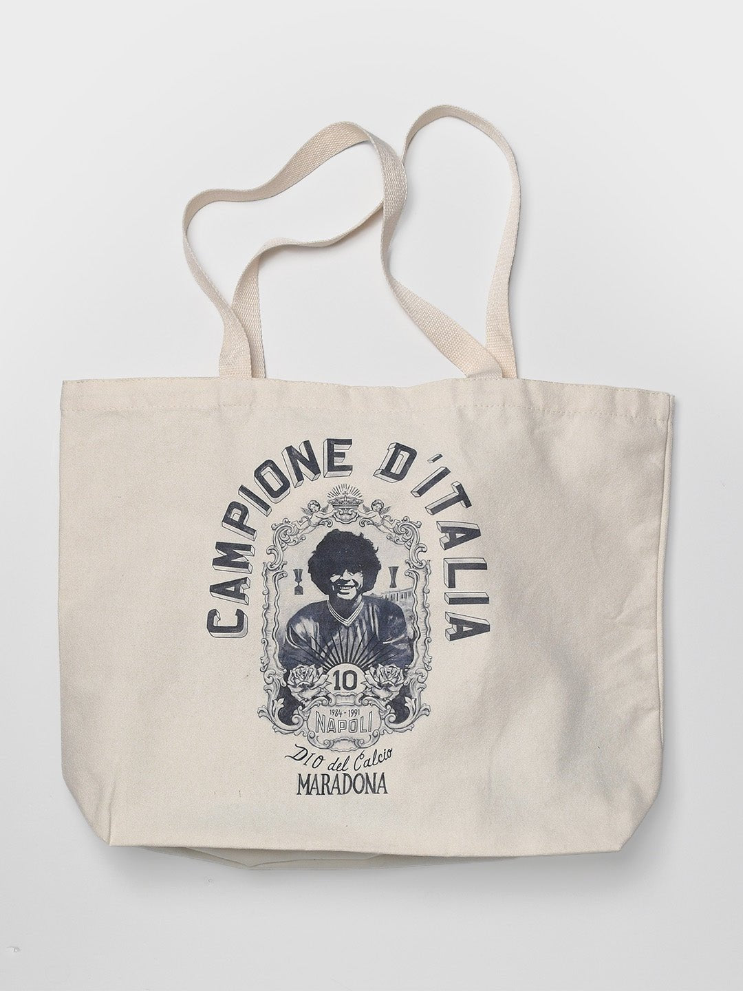 Maradona Campione D'Italia Ivory Tote Bag - Roots of Fight Canada