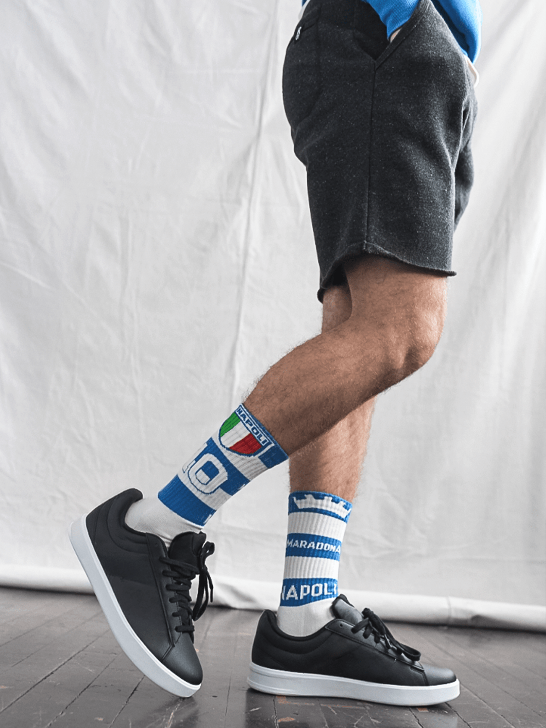 Maradona Napoli 10 Striped Socks - Roots of Fight Canada