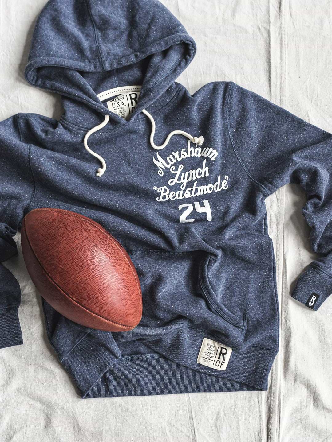 Marshawn Lynch Seattle Legacy Navy PO Hoody - Roots of Fight Canada