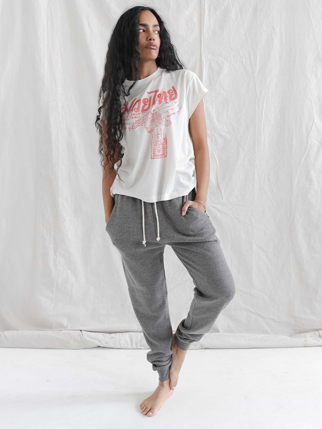 Muay Thai Tiger Women's White Tee - Roots of Fight Canada