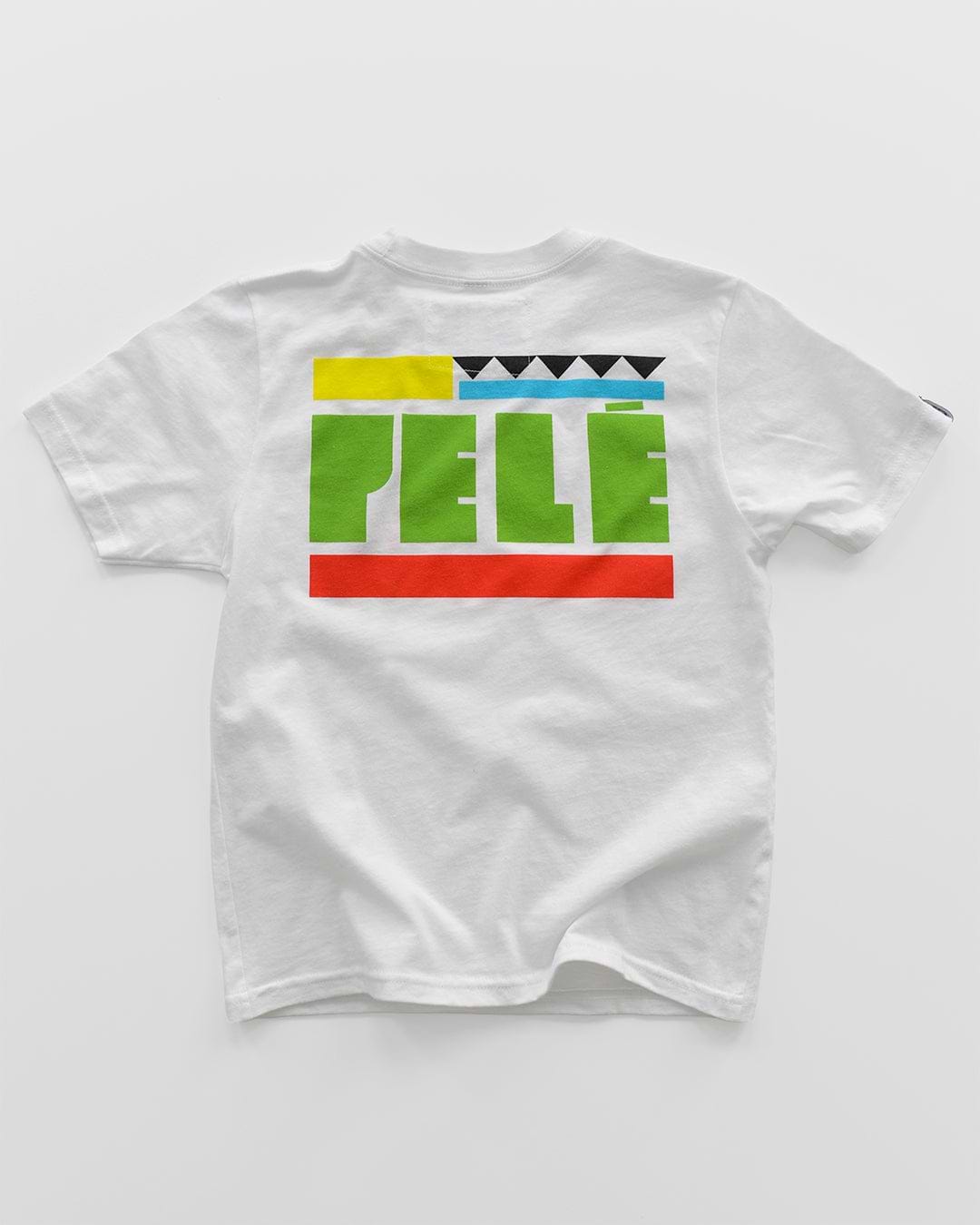 Pelé 10 Brasil White Kid's Tee - Roots of Fight Canada