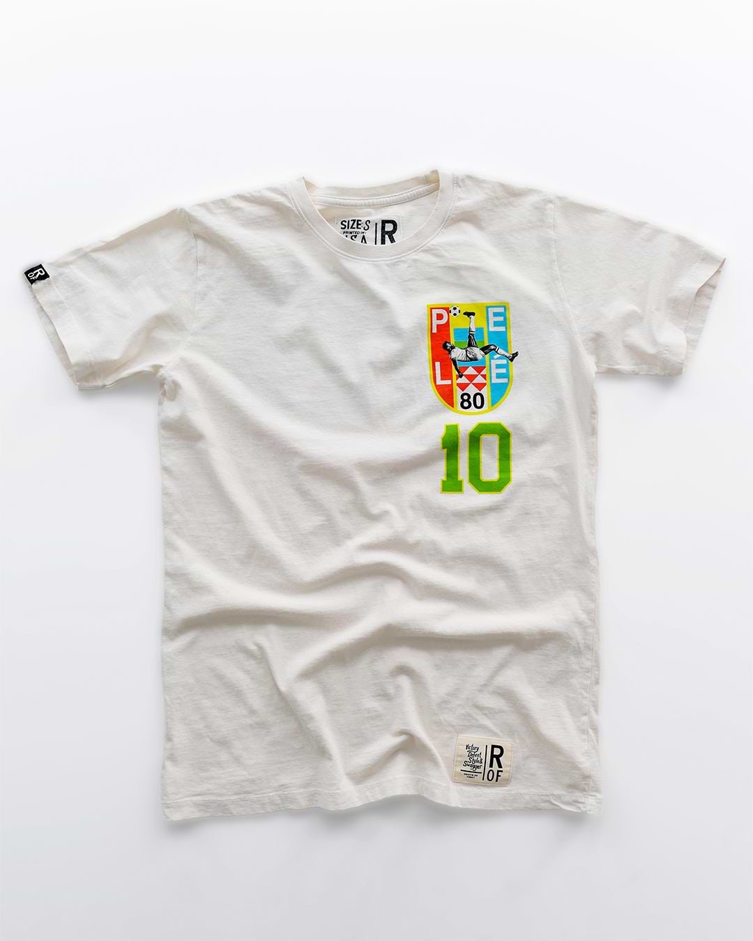 Pelé 10 Brasil White Tee - Roots of Fight Canada