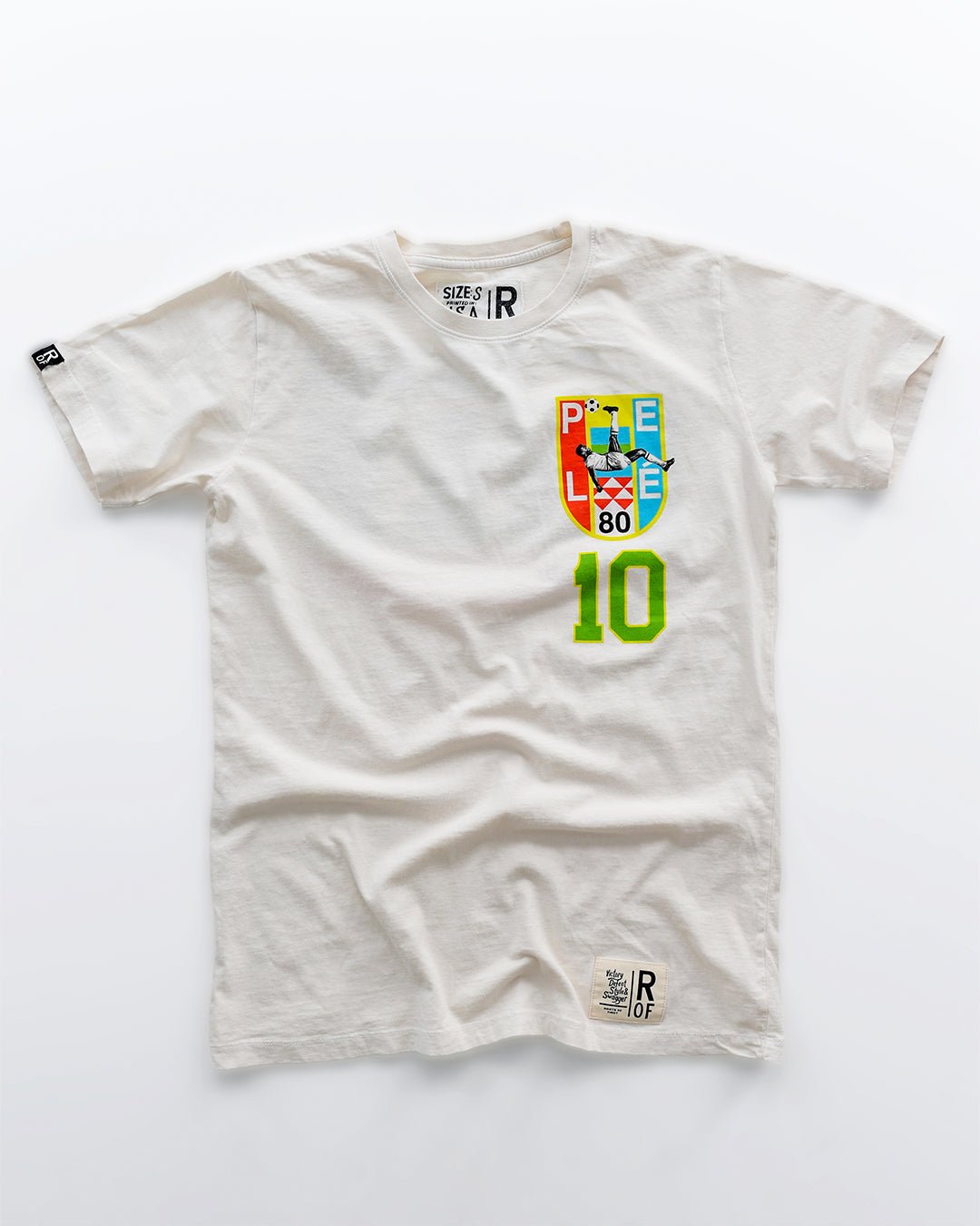 Pelé 10 Brasil White Tee - Roots of Fight Canada