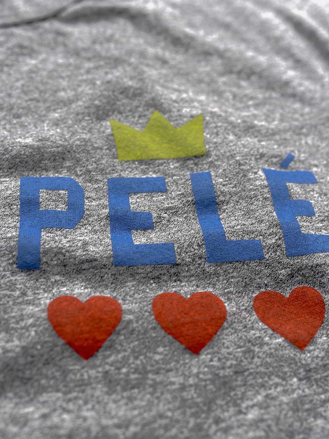Pelé Love Women's Grey Tee - Roots of Fight Canada