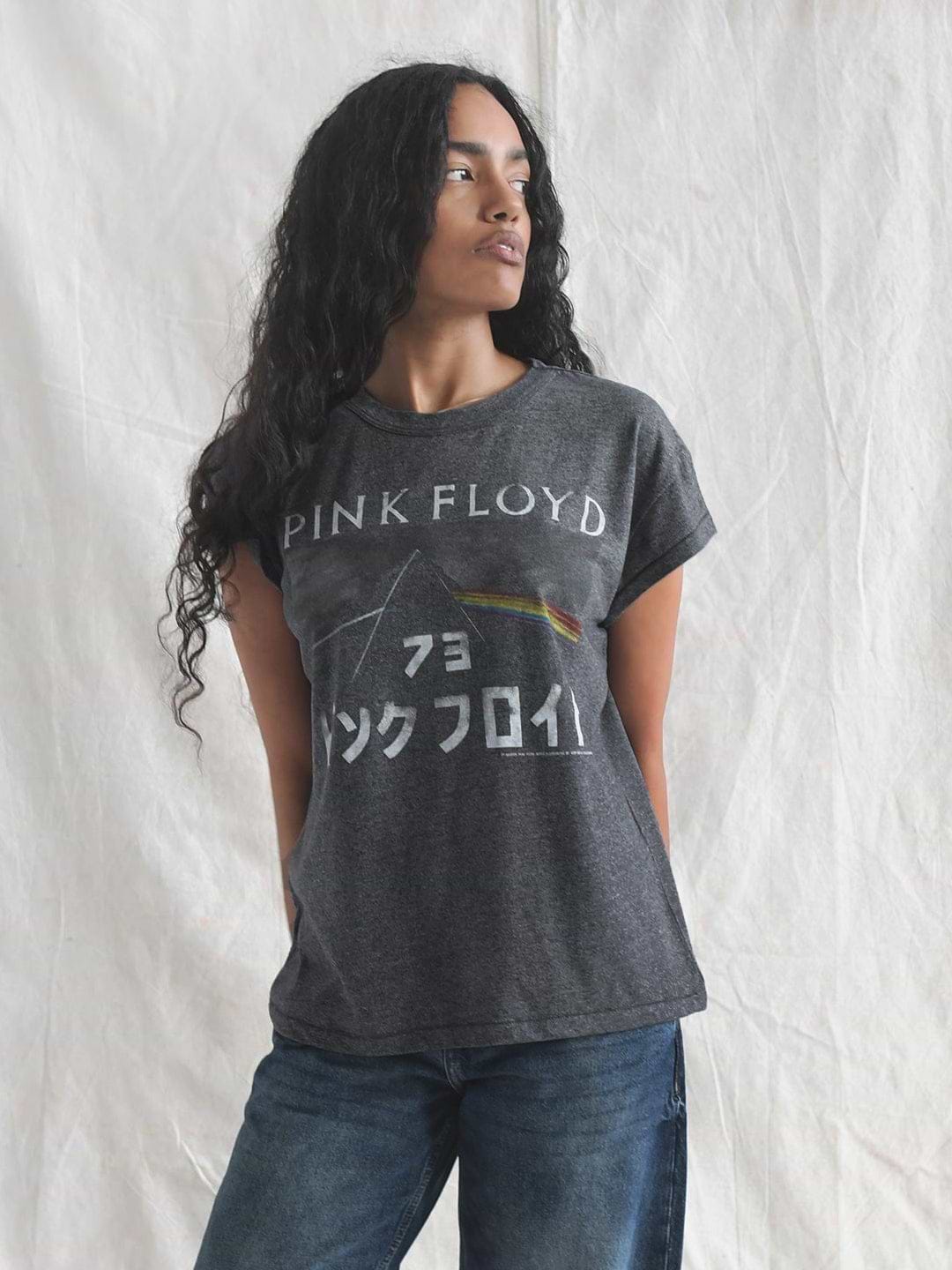 Pink Floyd Dark Side '73 Women's Black Tee - Roots of Fight Canada