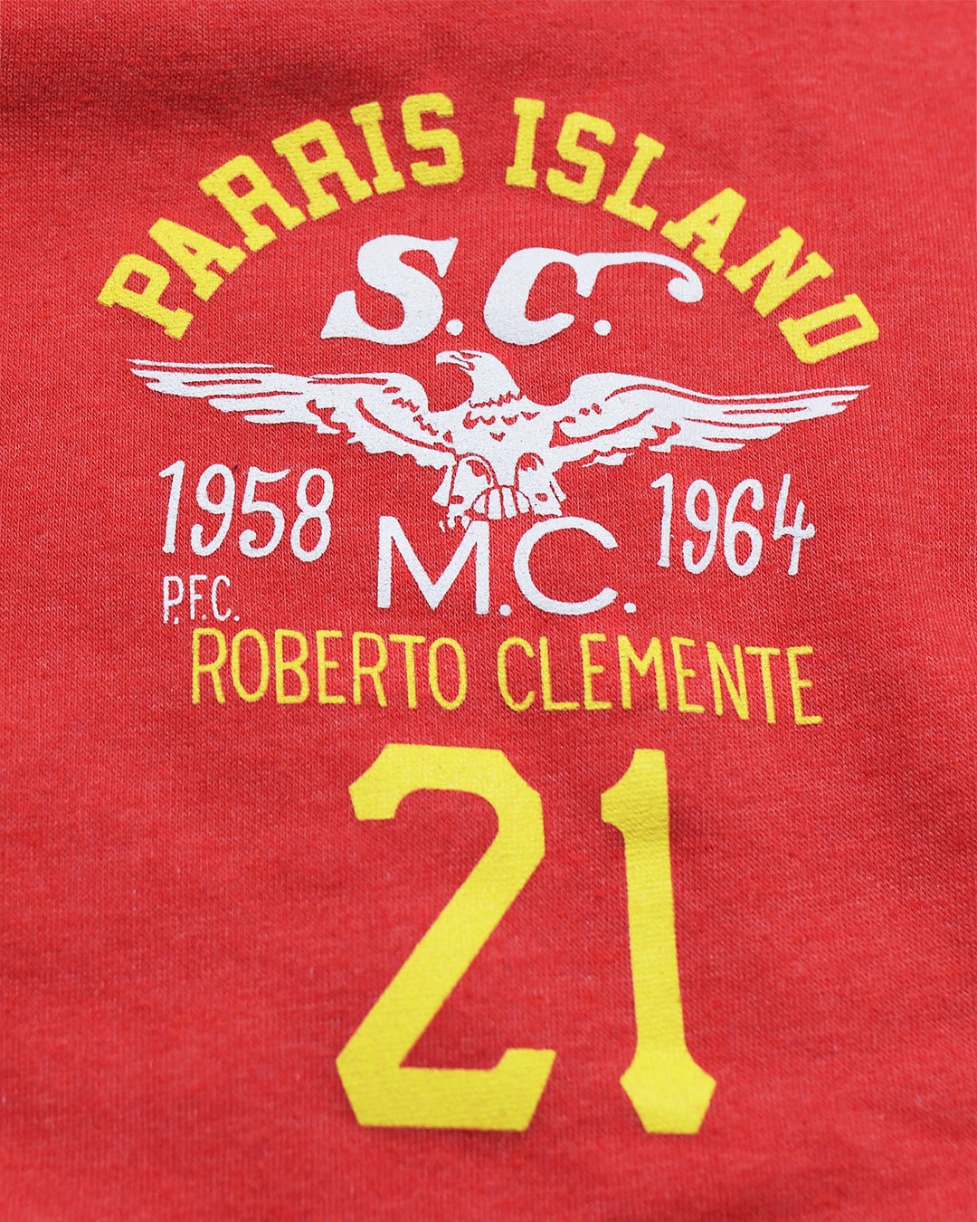 Roberto Clemente Parris Island Red Sweatshirt - Roots of Fight Canada