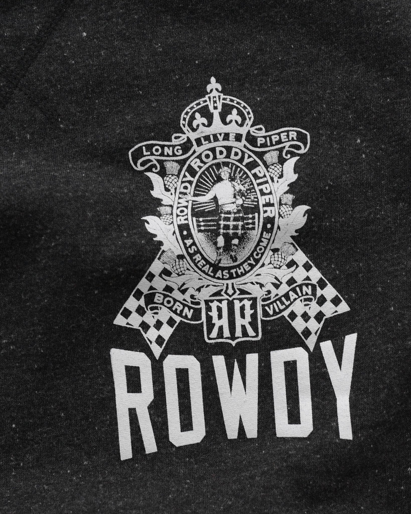 Roddy Piper Born Villain Black Sweatshirt - Roots of Fight Canada