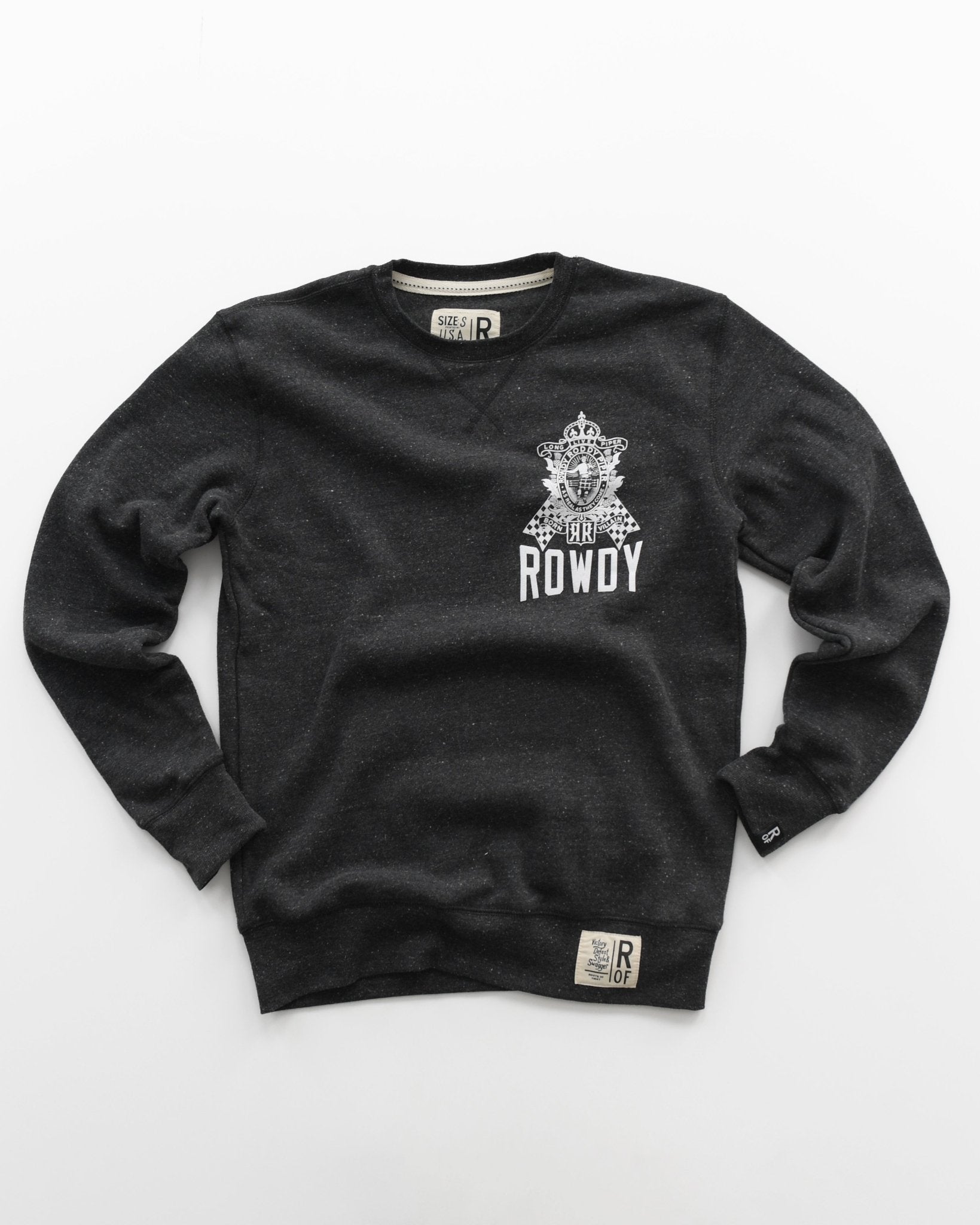 Roddy Piper Born Villain Black Sweatshirt - Roots of Fight Canada