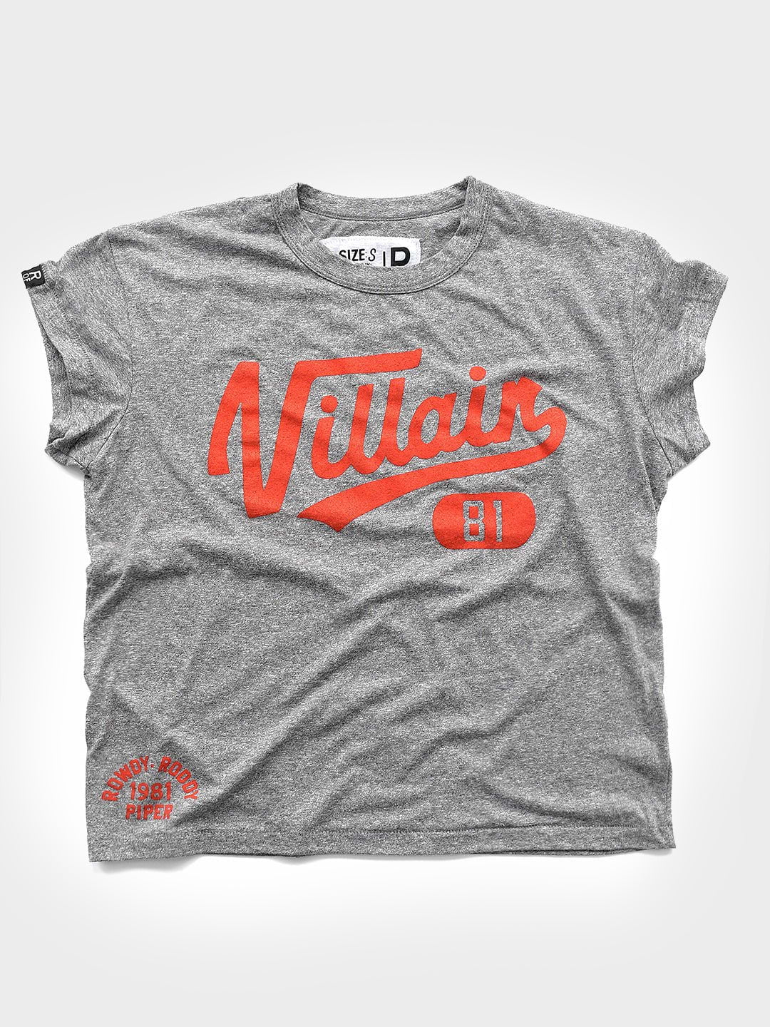 Roddy Piper Villain Women's Grey Tee - Roots of Fight Canada