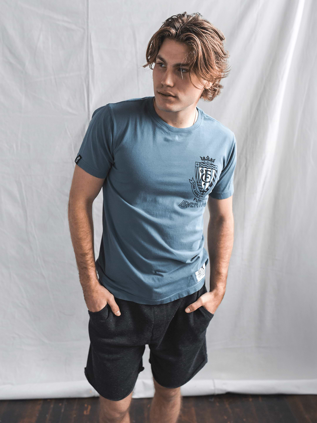 ROF - Argentina Fútbol One Language Blue Tee - Roots of Fight Canada