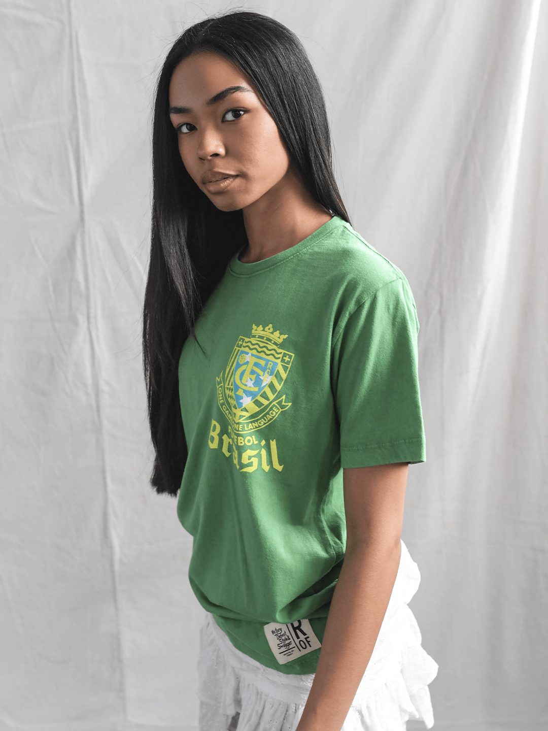 ROF Brasil Futebol One Language Green Tee - Roots of Fight Canada