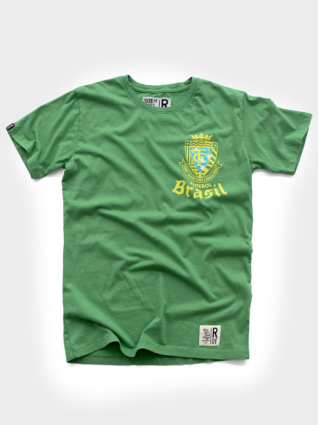 ROF Brasil Futebol One Language Green Tee - Roots of Fight Canada