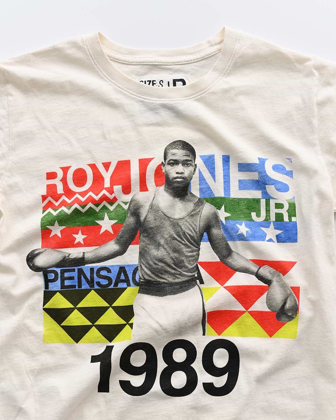 Roy Jones Jr. '89 White Tee - Roots of Fight Canada