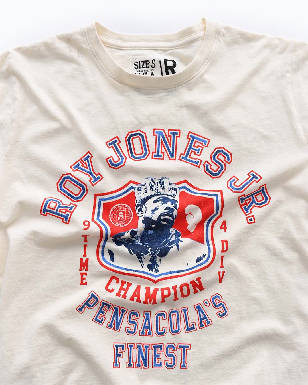 Roy Jones Jr. 9x Champ White Tee - Roots of Fight Canada
