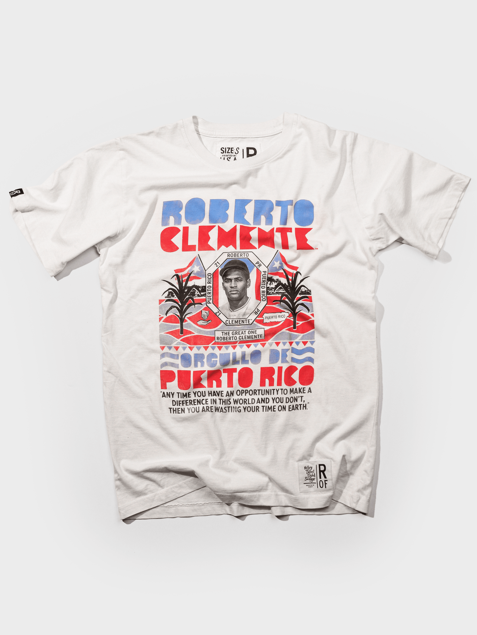 StayMe7o x Clemente White Tee - Roots of Fight