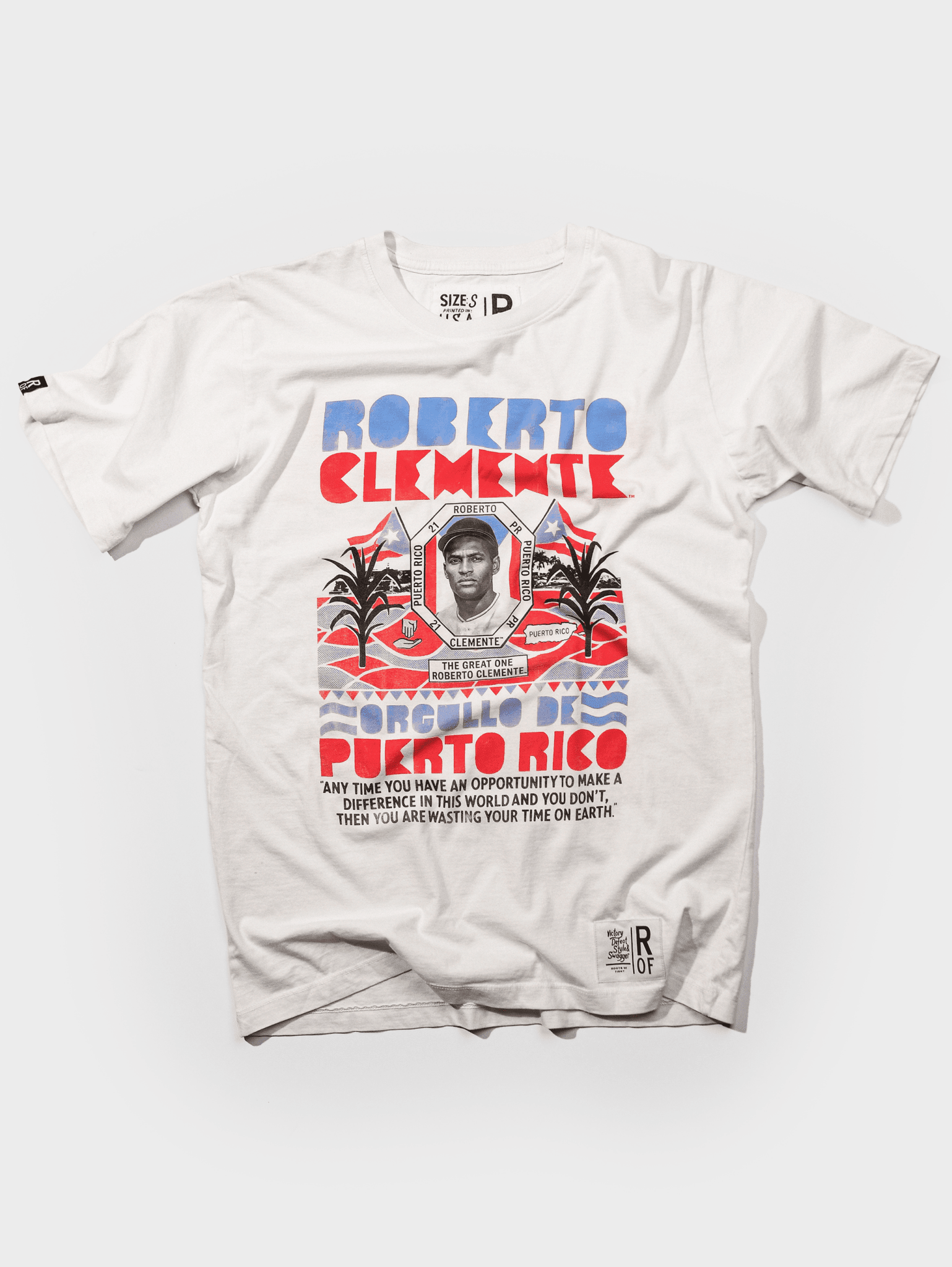 StayMe7o x Clemente White Tee - Roots of Fight Canada