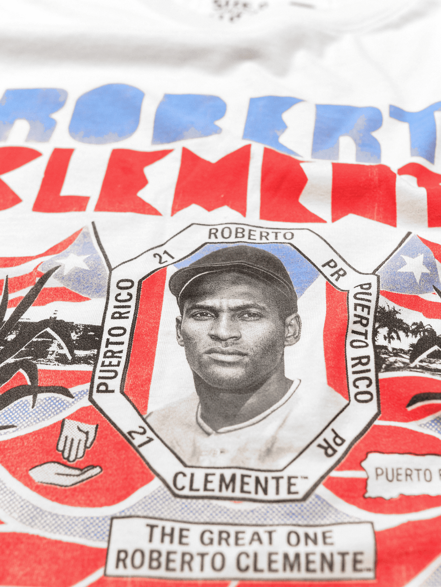 StayMe7o x Clemente White Tee - Roots of Fight Canada