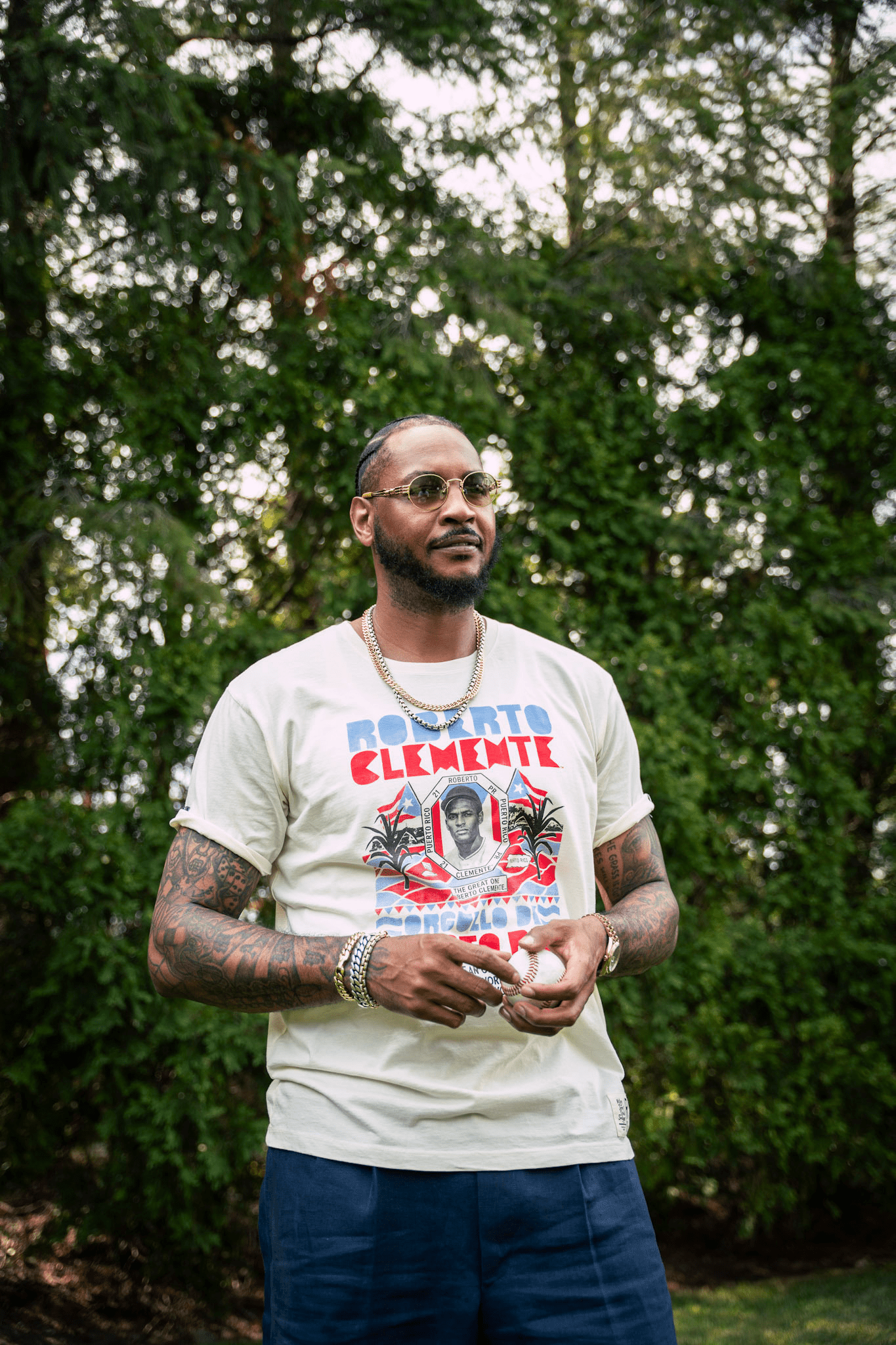 StayMe7o x Clemente White Tee - Roots of Fight Canada