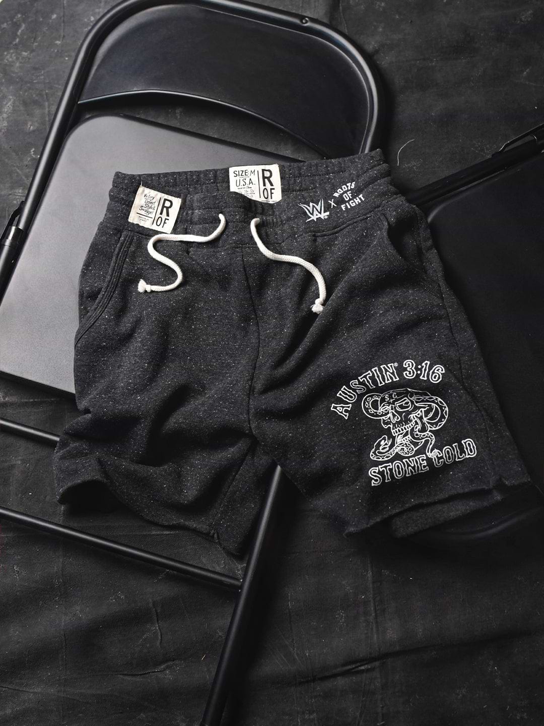 Stone Cold Steve Austin 3:16 Black Shorts - Roots of Fight Canada