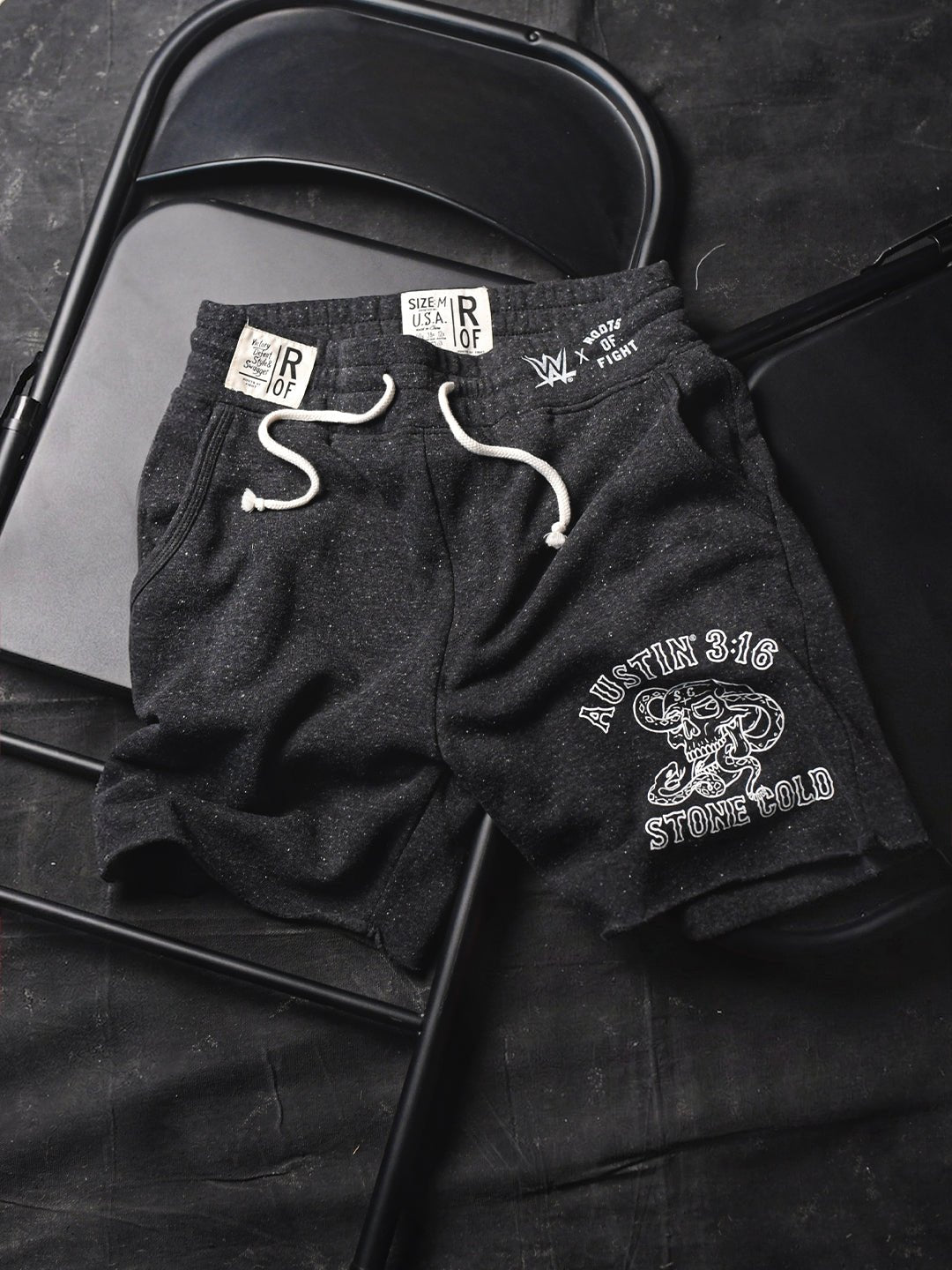 Stone Cold Steve Austin 3:16 Black Shorts - Roots of Fight Canada