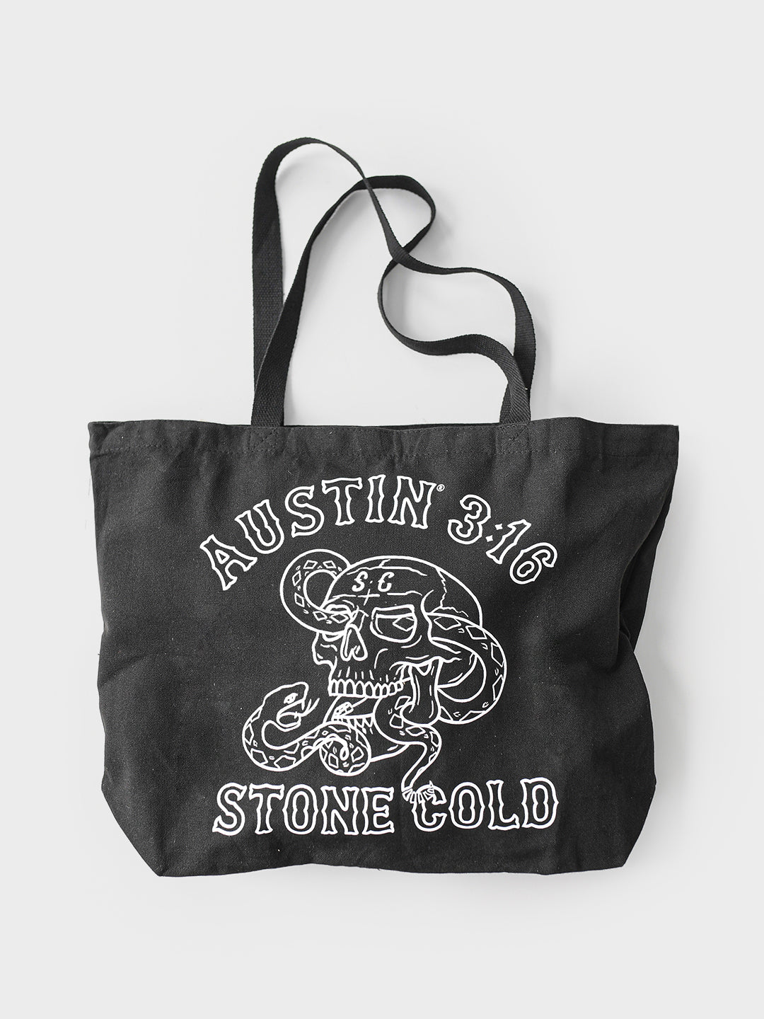 Stone Cold Steve Austin 3:16 Black Tote Bag - Roots of Fight Canada