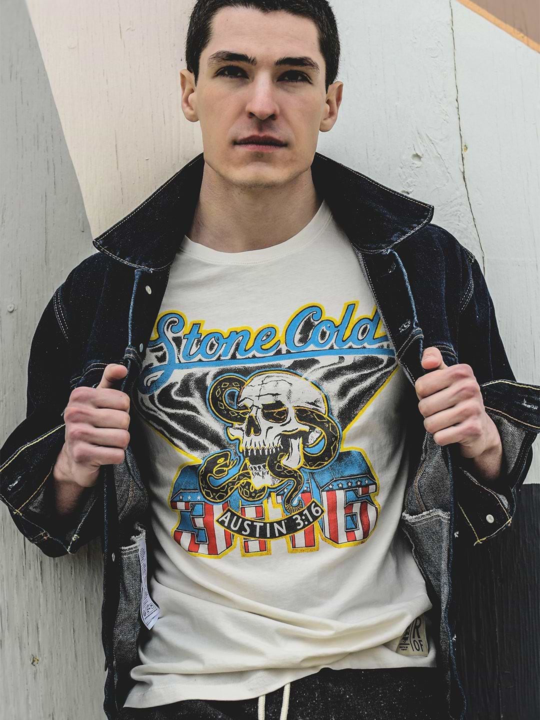 Stone Cold Steve Austin Verse White Tee - Roots of Fight Canada