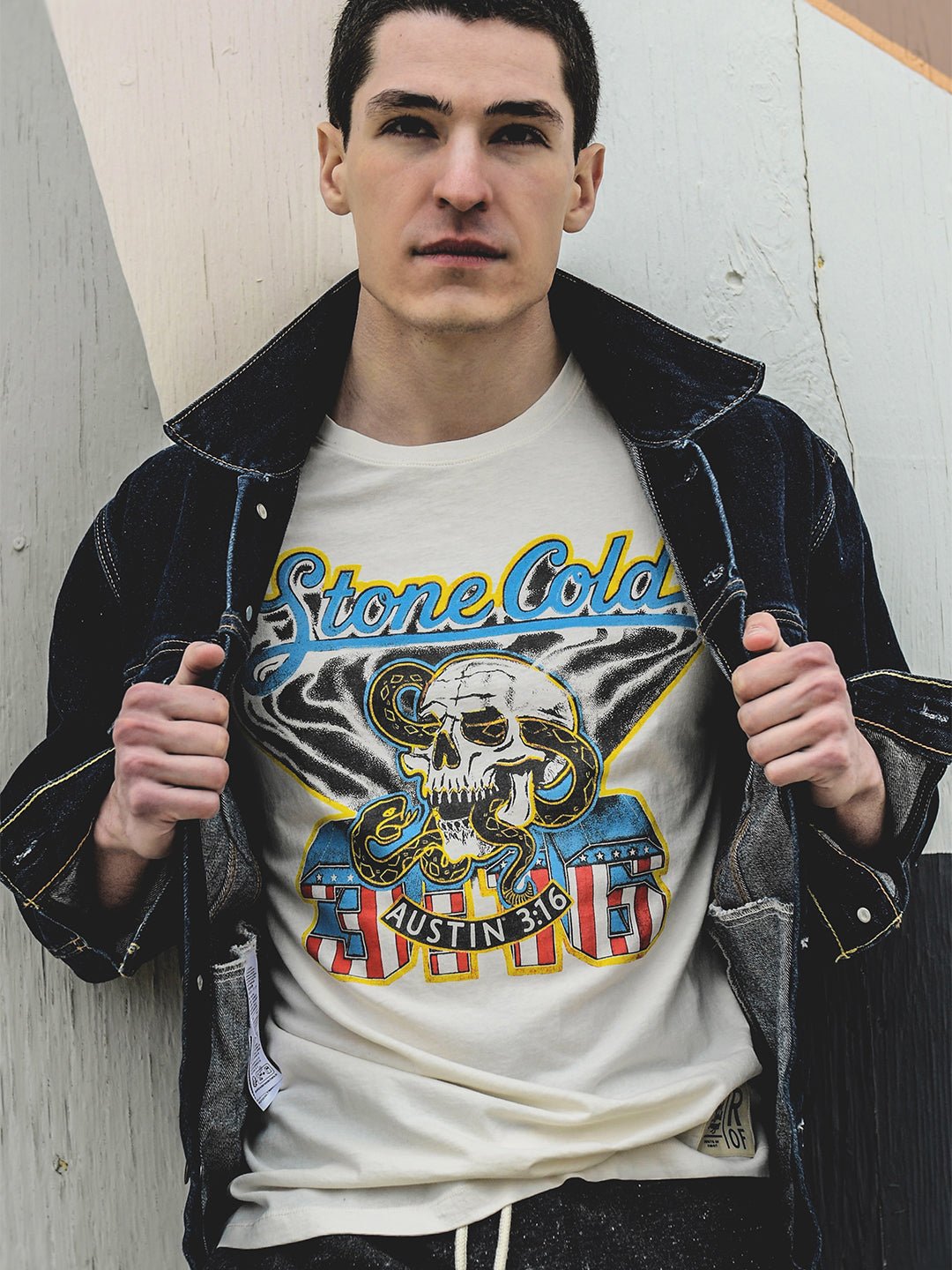 Stone Cold Steve Austin Verse White Tee - Roots of Fight Canada