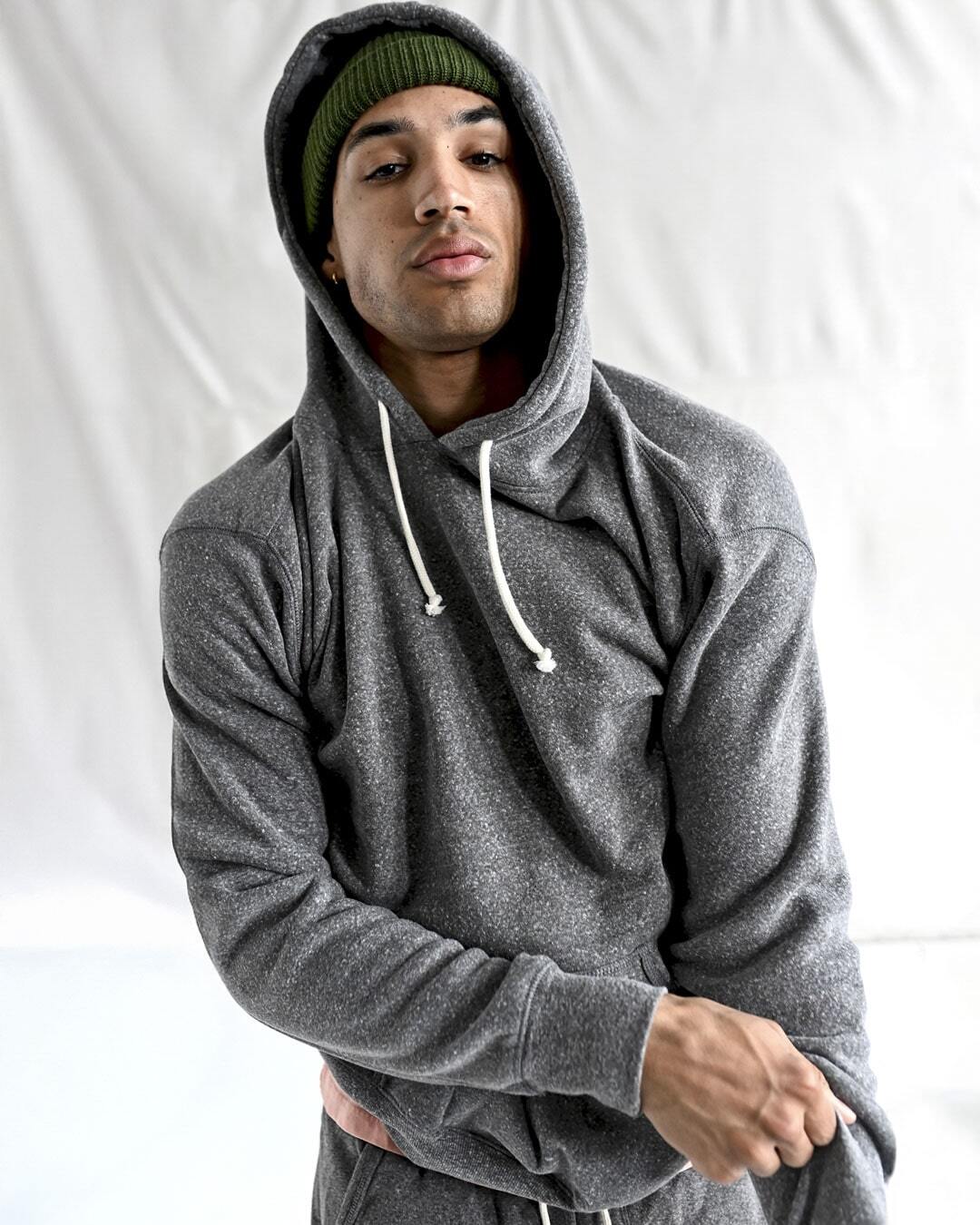 Supersoft Midweight Heather Grey Hoody - Roots of Fight Canada