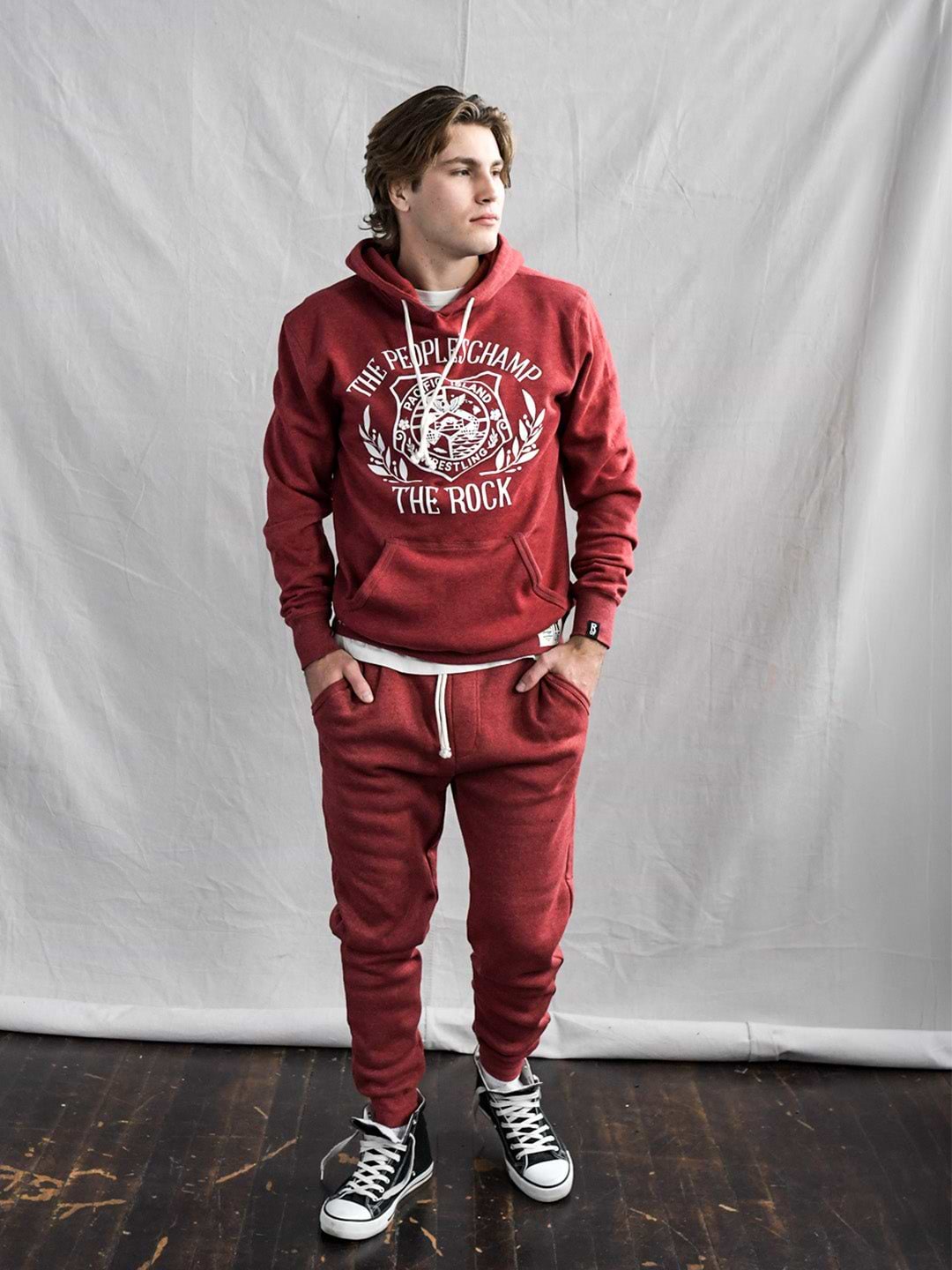 The Rock People's Champ Cardinal PO Hoody - Roots of Fight Canada