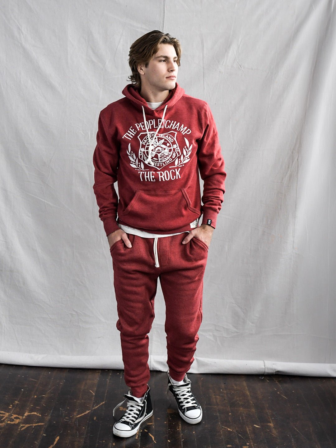 The Rock People's Champ Cardinal PO Hoody - Roots of Fight Canada