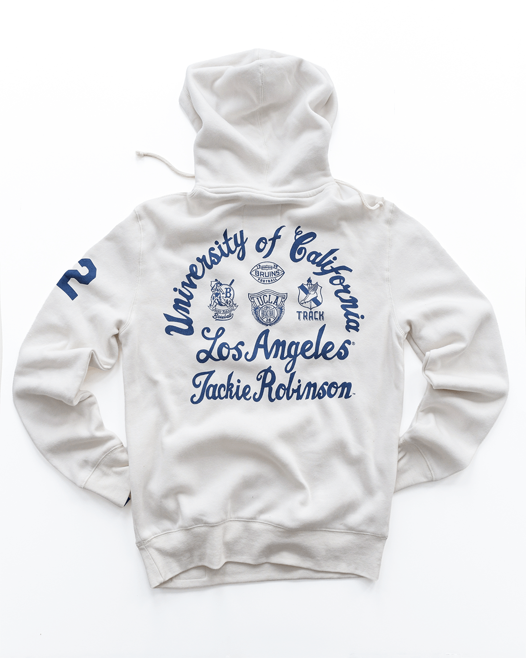 UCLA - Jackie Robinson 4 - Sport Icon White PO Hoody - Roots of Fight Canada