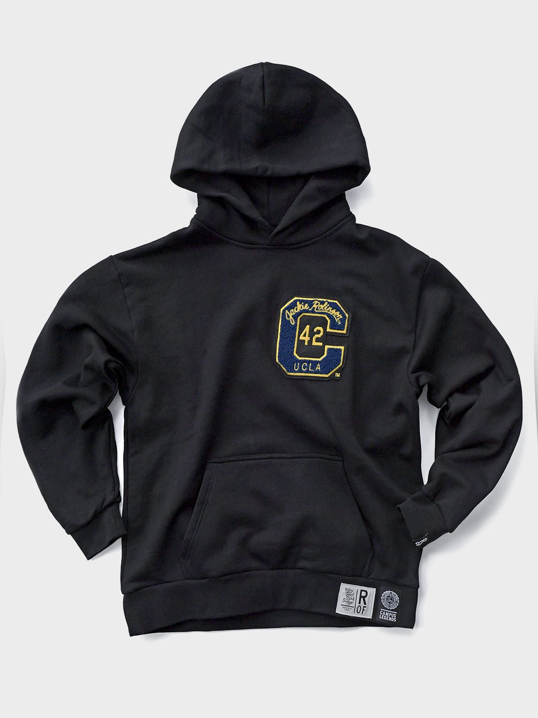 UCLA - Jackie Robinson 4 - Sport Star Black Heavyweight PO Hoody - Roots of Fight Canada