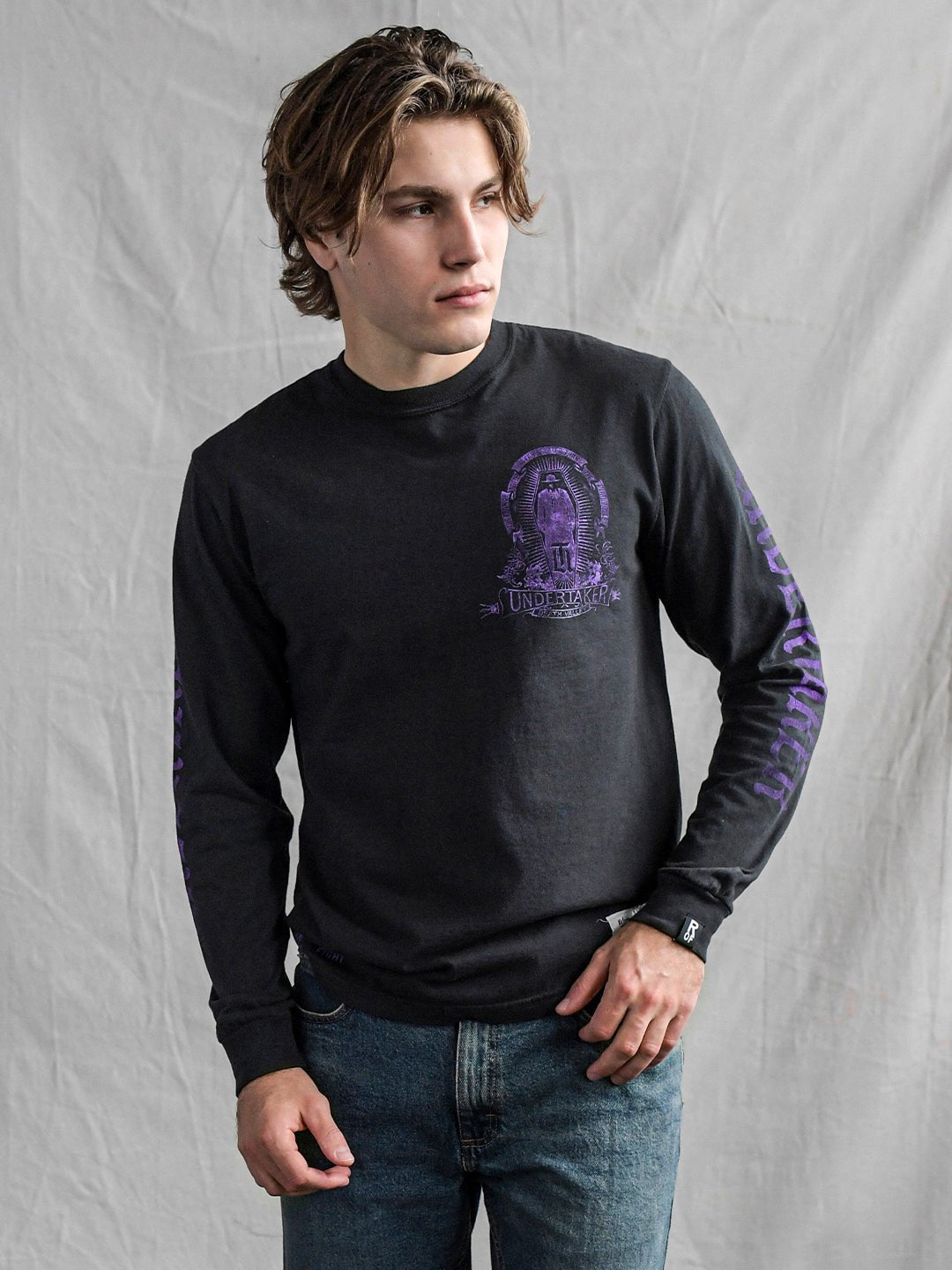 Undertaker Deadman Black Long Sleeve Tee - Roots of Fight Canada