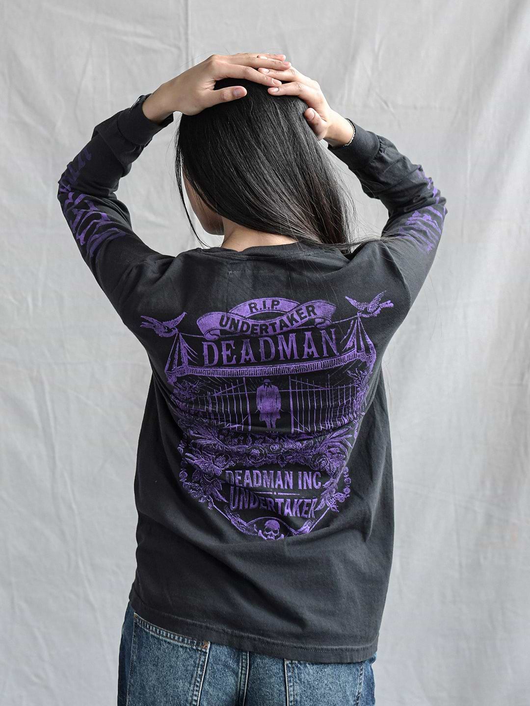 Undertaker Deadman Black Long Sleeve Tee - Roots of Fight Canada