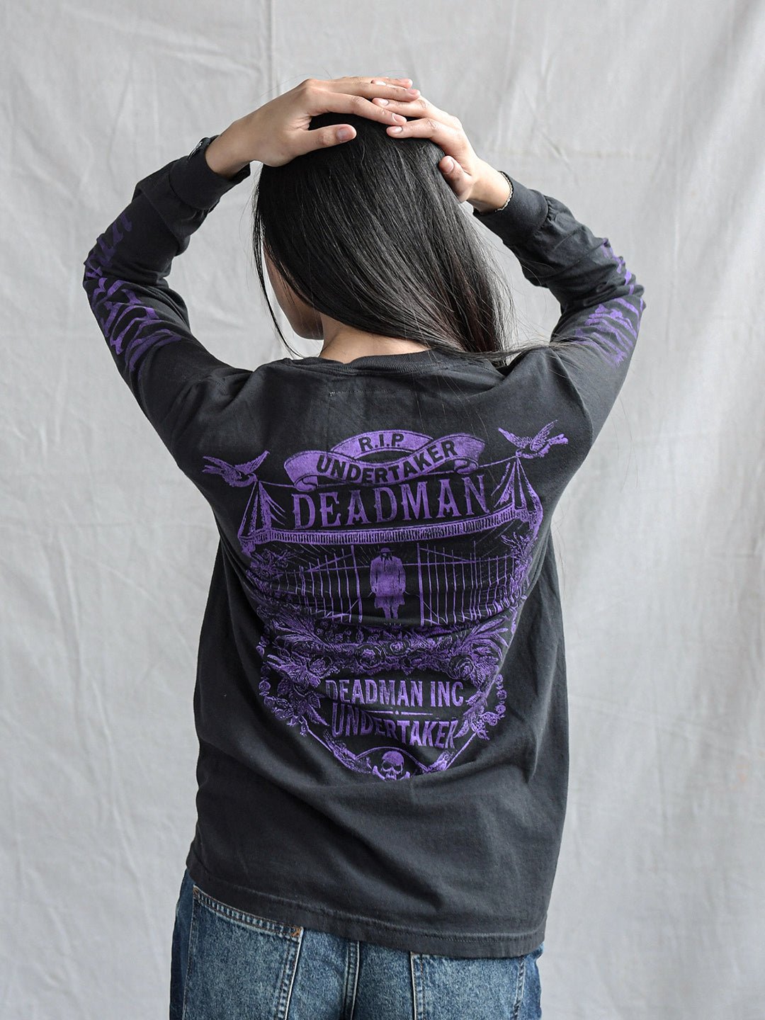 Undertaker Deadman Black Long Sleeve Tee - Roots of Fight Canada