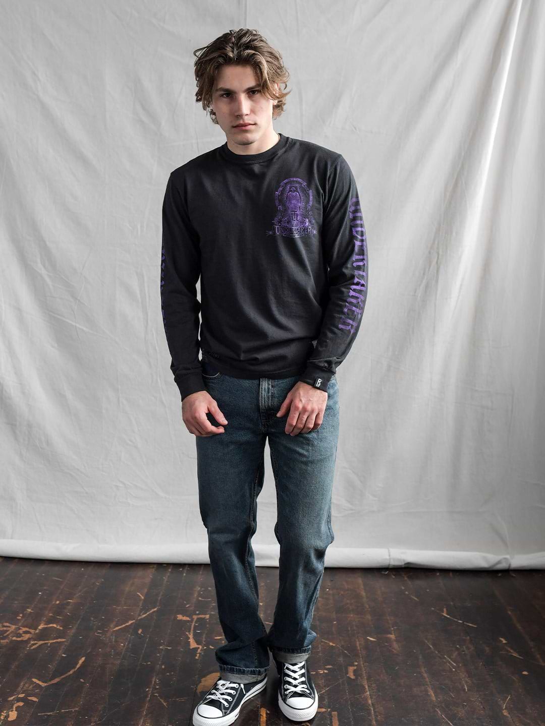 Undertaker Deadman Black Long Sleeve Tee - Roots of Fight Canada