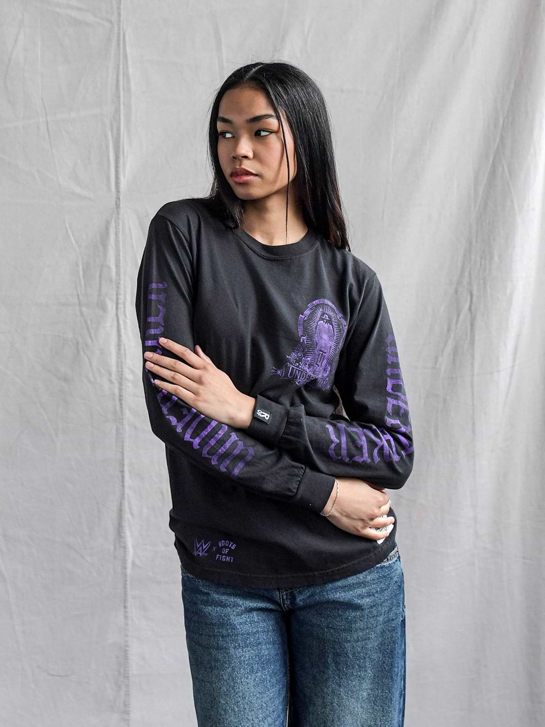 Undertaker Deadman Black Long Sleeve Tee - Roots of Fight Canada