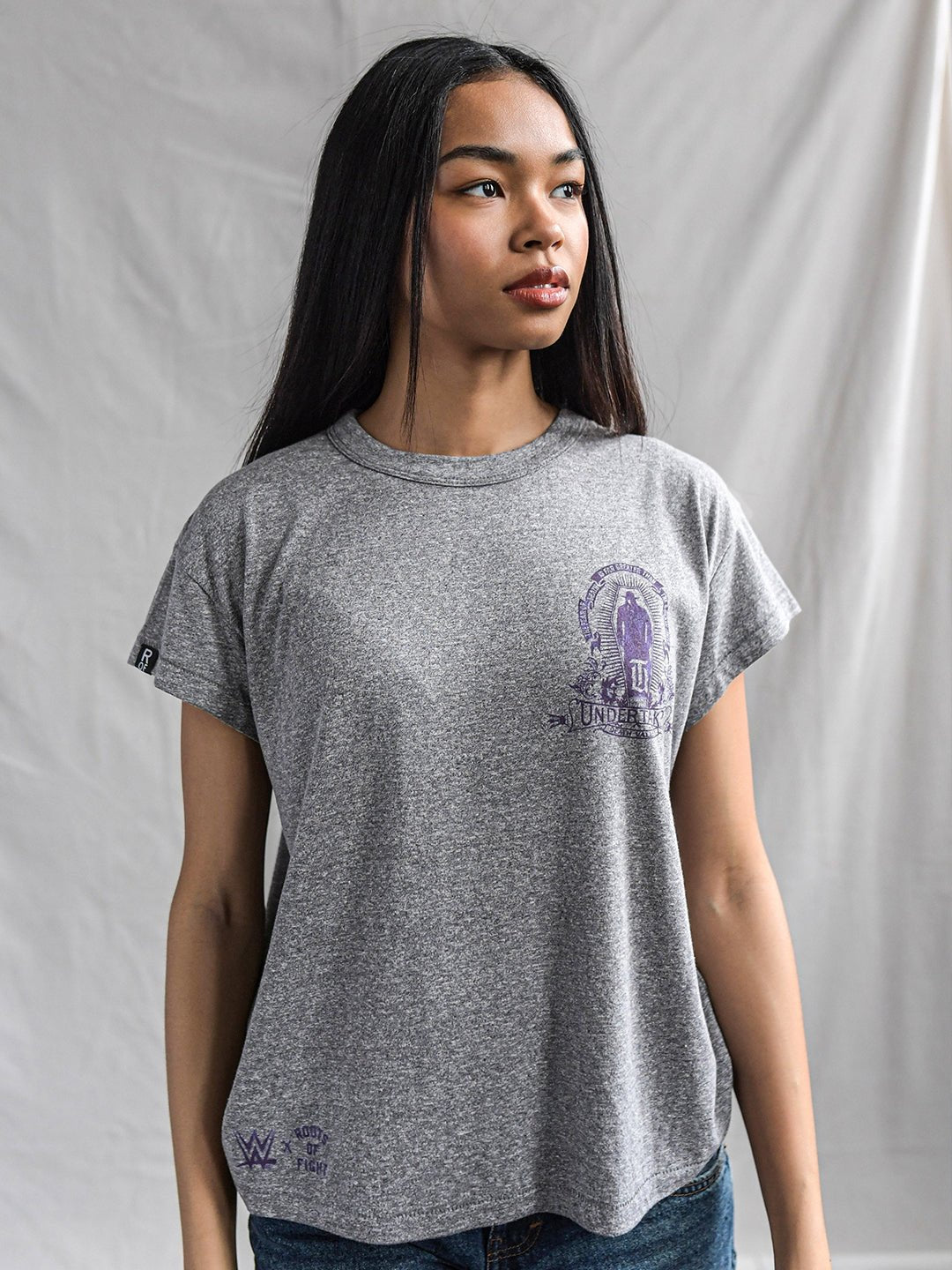 Undertaker Deadman Inc. Grey Women's Tee - Roots of Fight Canada